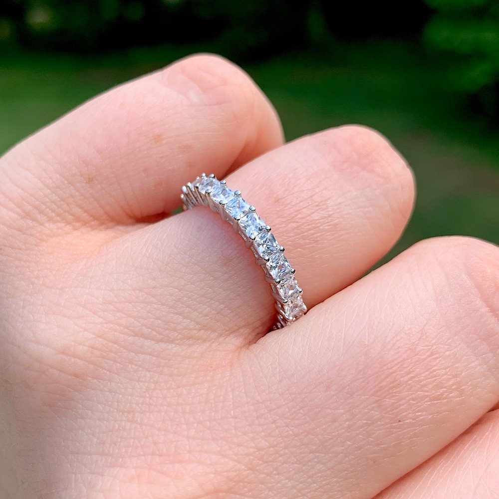 Sterling Silver Rhinestone Band